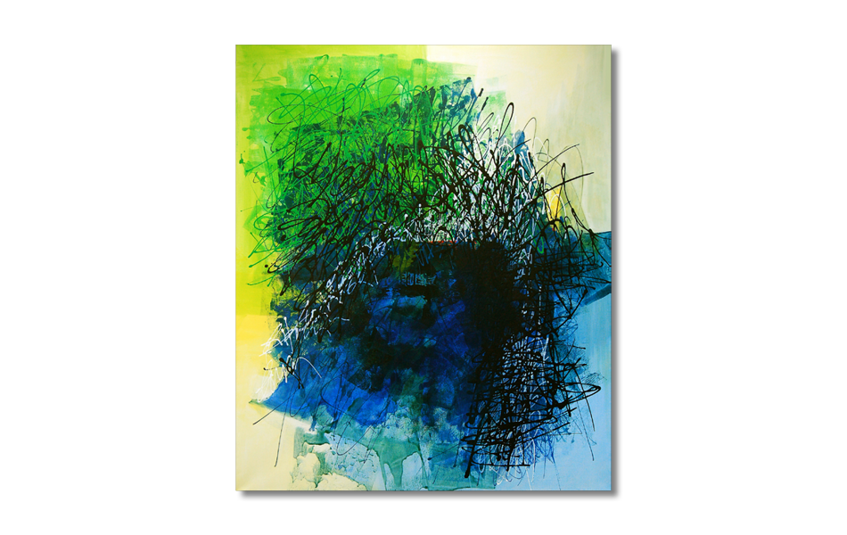 "Blautopf" | Acryl auf Leinwand | 120 x 100 cm