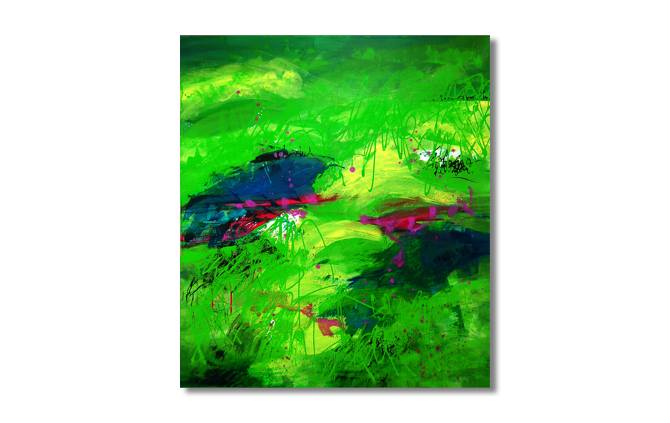 "Grün" | Acryl auf Leinwand | 90 x 80 cm
