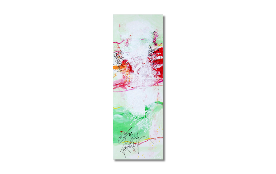 "Rubin" | Acryl auf Leinwand | 100 x 30 cm