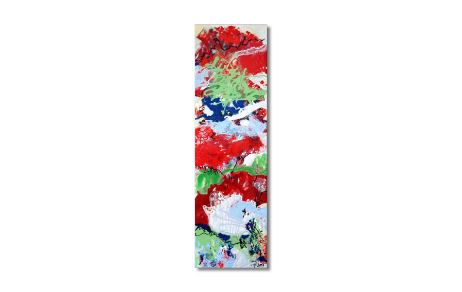 "Quilt" | Acryl auf Leinwand |  100 x 30 cm